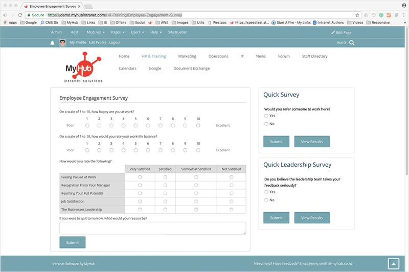 intranet website examples