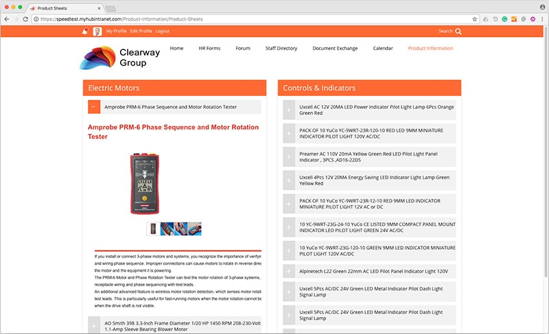 intranet website examples