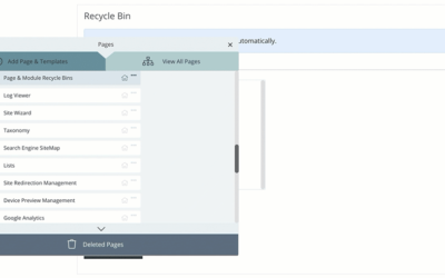 MyHub Tip: Restoring Deleted Pages & Modules