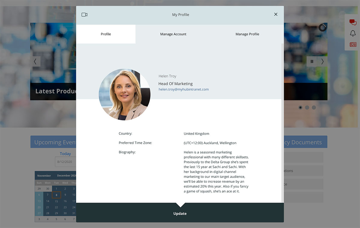 employee profile self help-example employee profile self help example