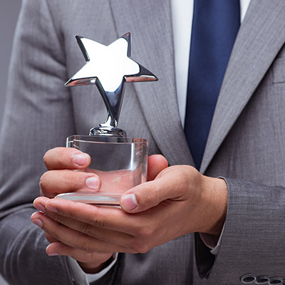 employee of the month trophy