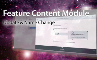Feature Content Module Update and Name Change