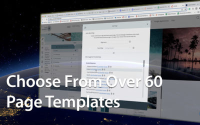 Choose From Over 60 Page Templates