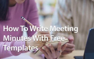 How To Write Meeting Minutes With Free Templates