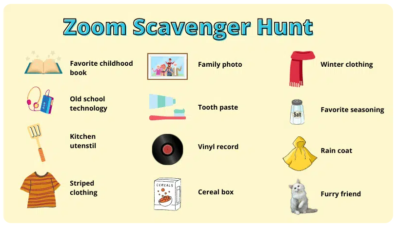 Zoom Scavenger Hunt