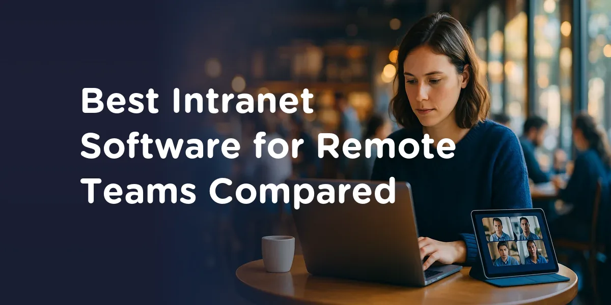 Best Intranet Software for Remote Teams Replace the entire scene: instead of a kitchen table, set it in a vibrant, busy coffee shop