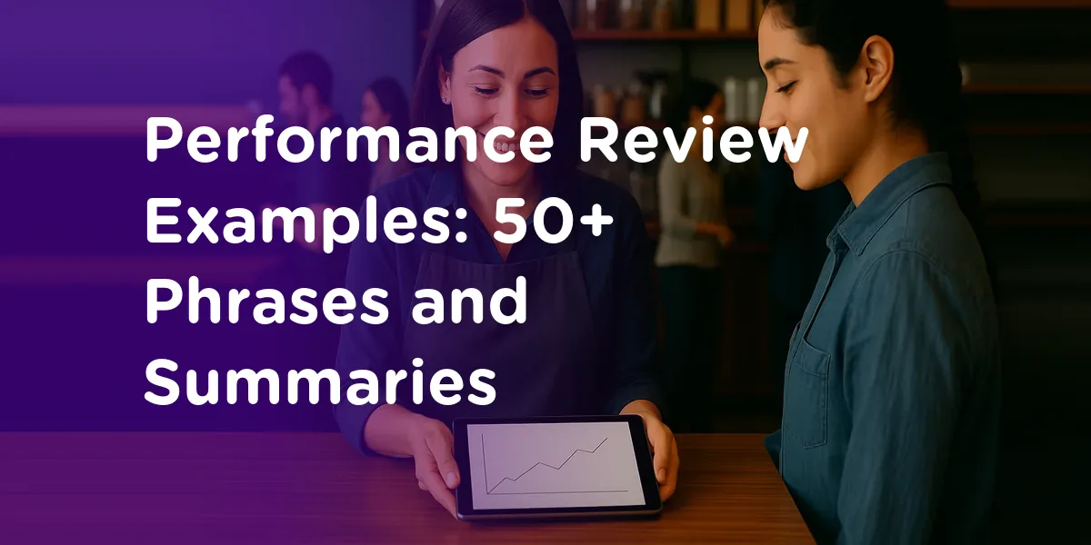 Performance Review Examples: 50+ Phrases and Full Written Summaries for Every Rating – Listicle Keep, illustrating Performance Review Examples: 50+ Phrases and Full Written Summaries for Every Rating - Listicle